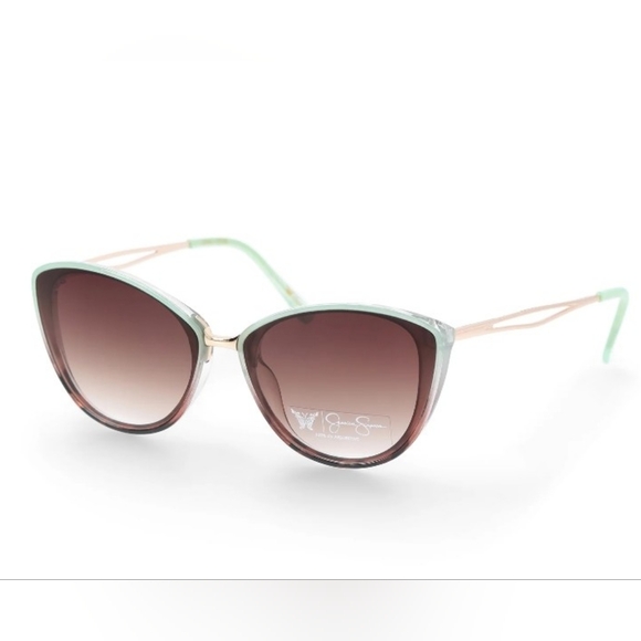 Jessica Simpson Accessories - Jessica Simpson Mint and Brown Sunglasses